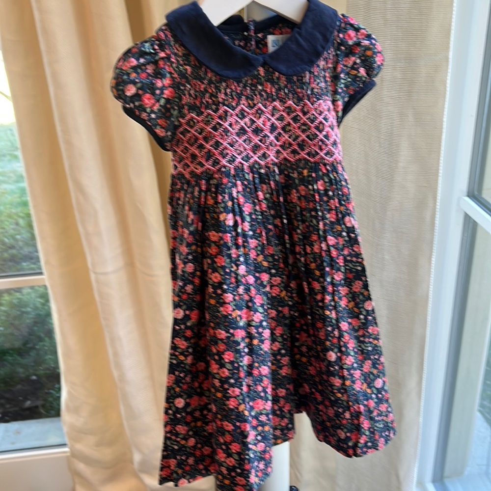 Luli & Me Navy Floral Dress, size 2